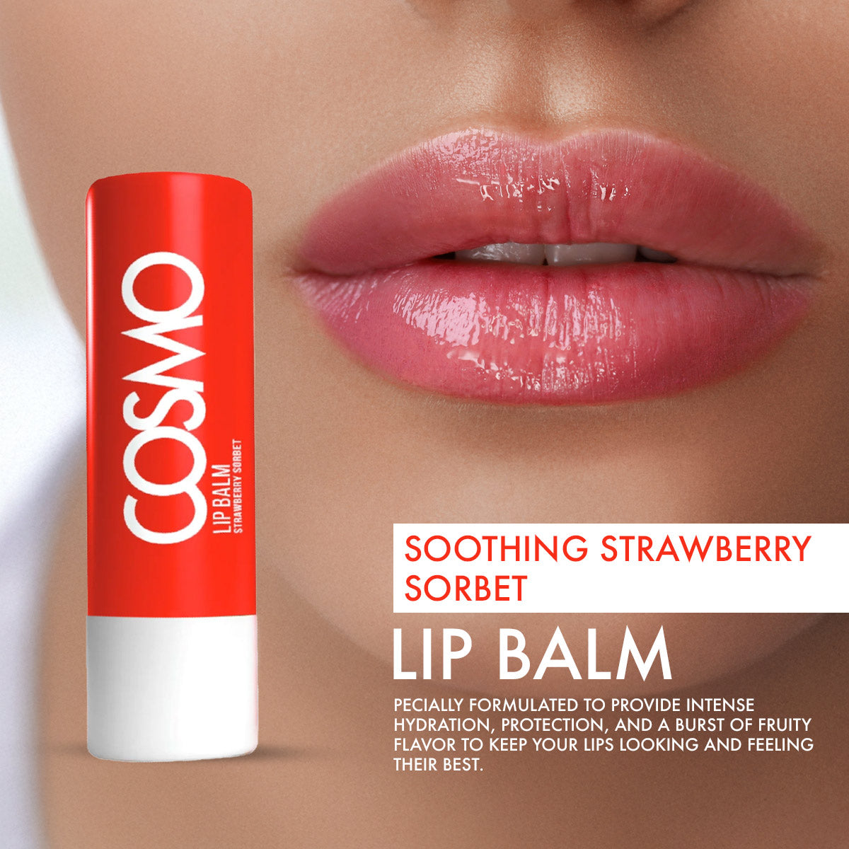 Lip Balm Soothing Strawberry Sorbet